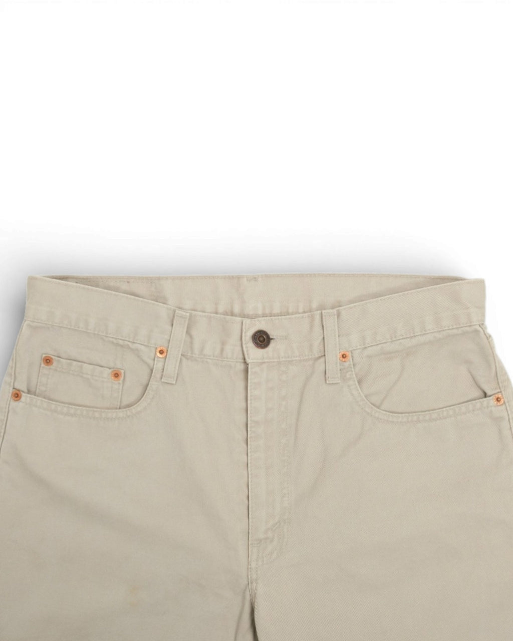 Stone Beige High-Rise Jeans