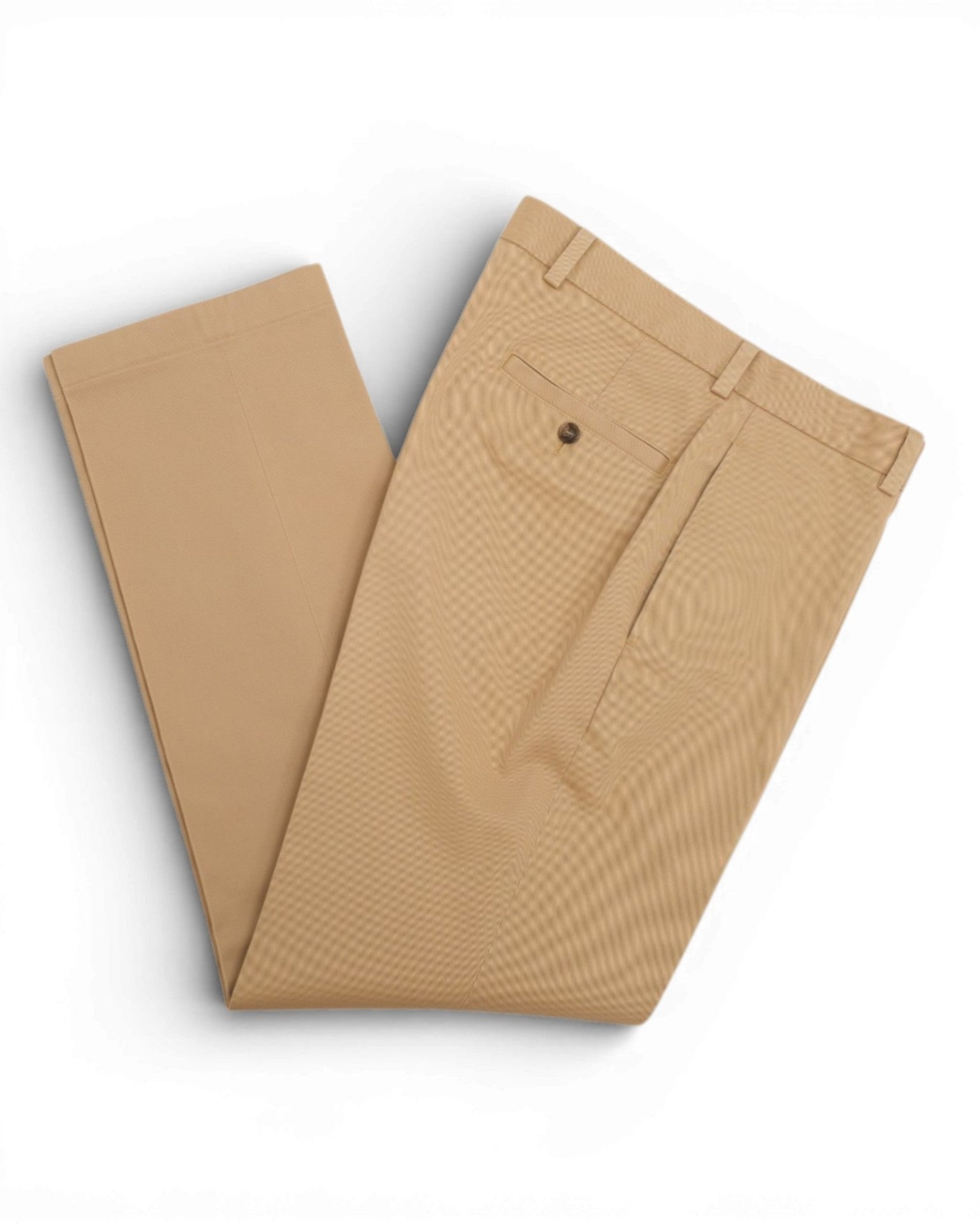Khaki Cotton Twill Trousers