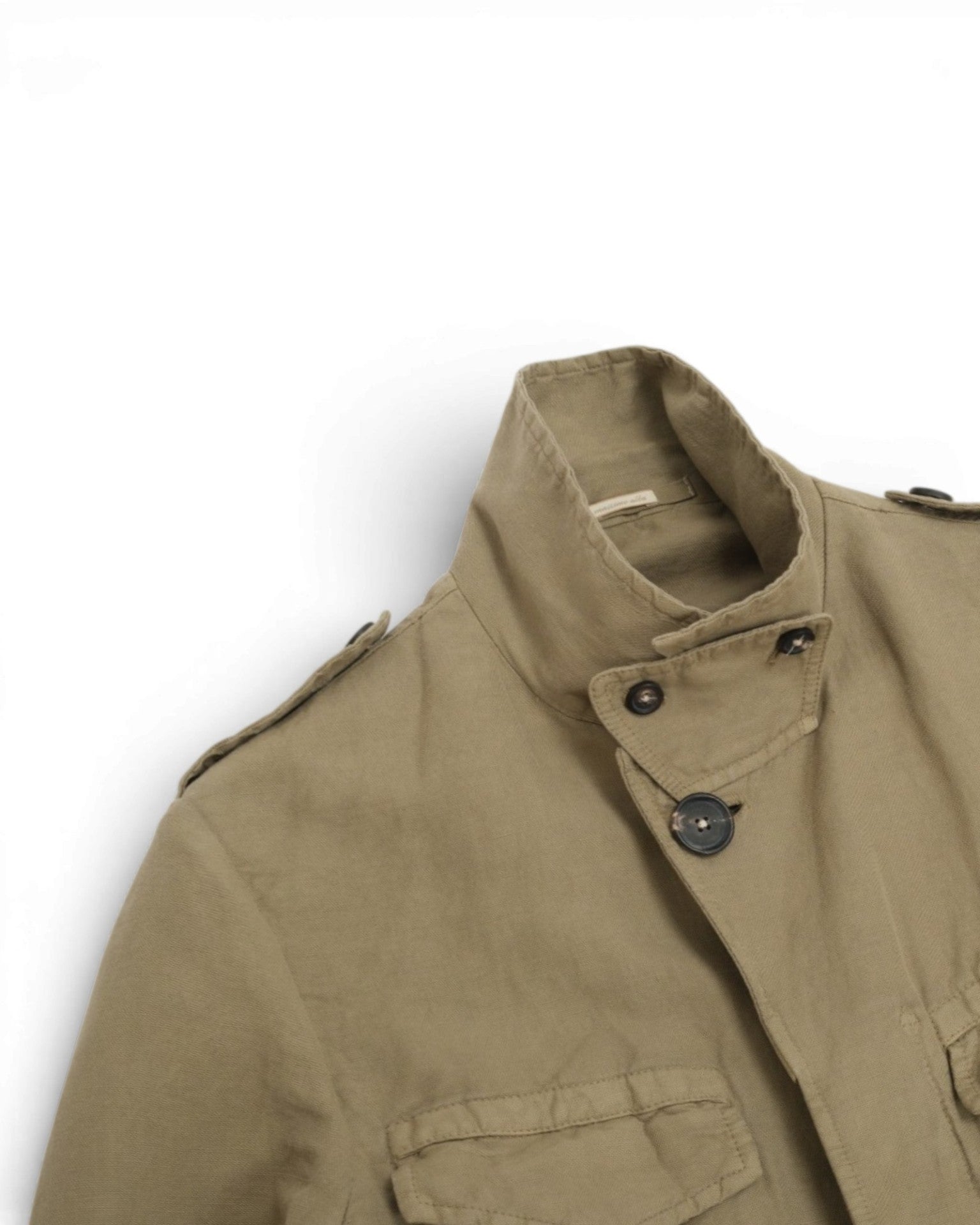 Faded Olive Cotton/Linen Field Jacket