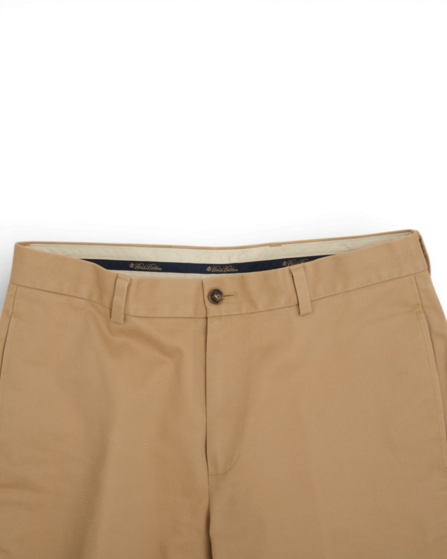 Khaki Cotton Twill Trousers