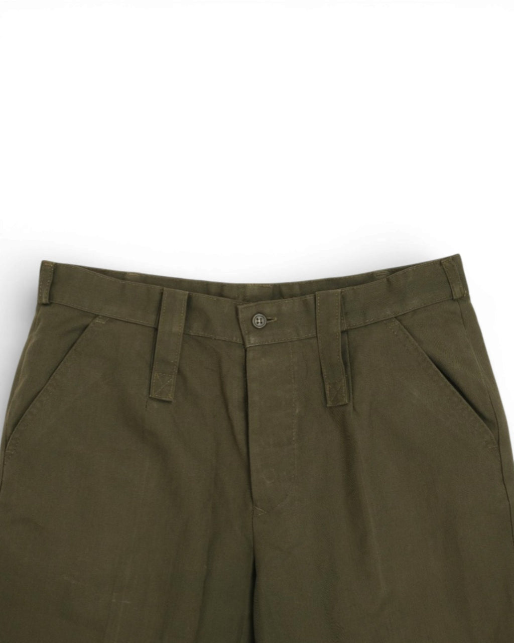 Army Green Twill Fatigue Trousers