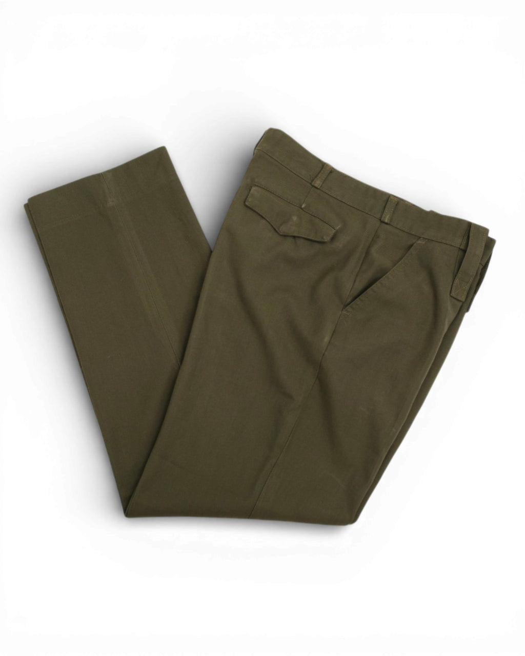 Army Green Twill Fatigue Trousers