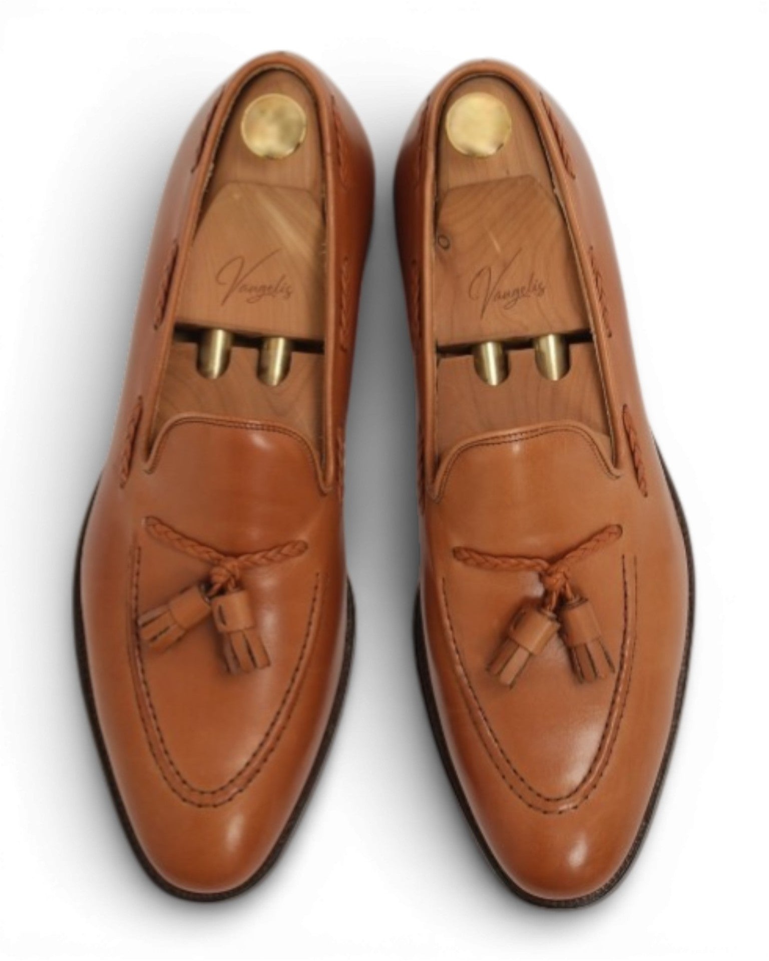 Saddle Leather Tassel Loafers