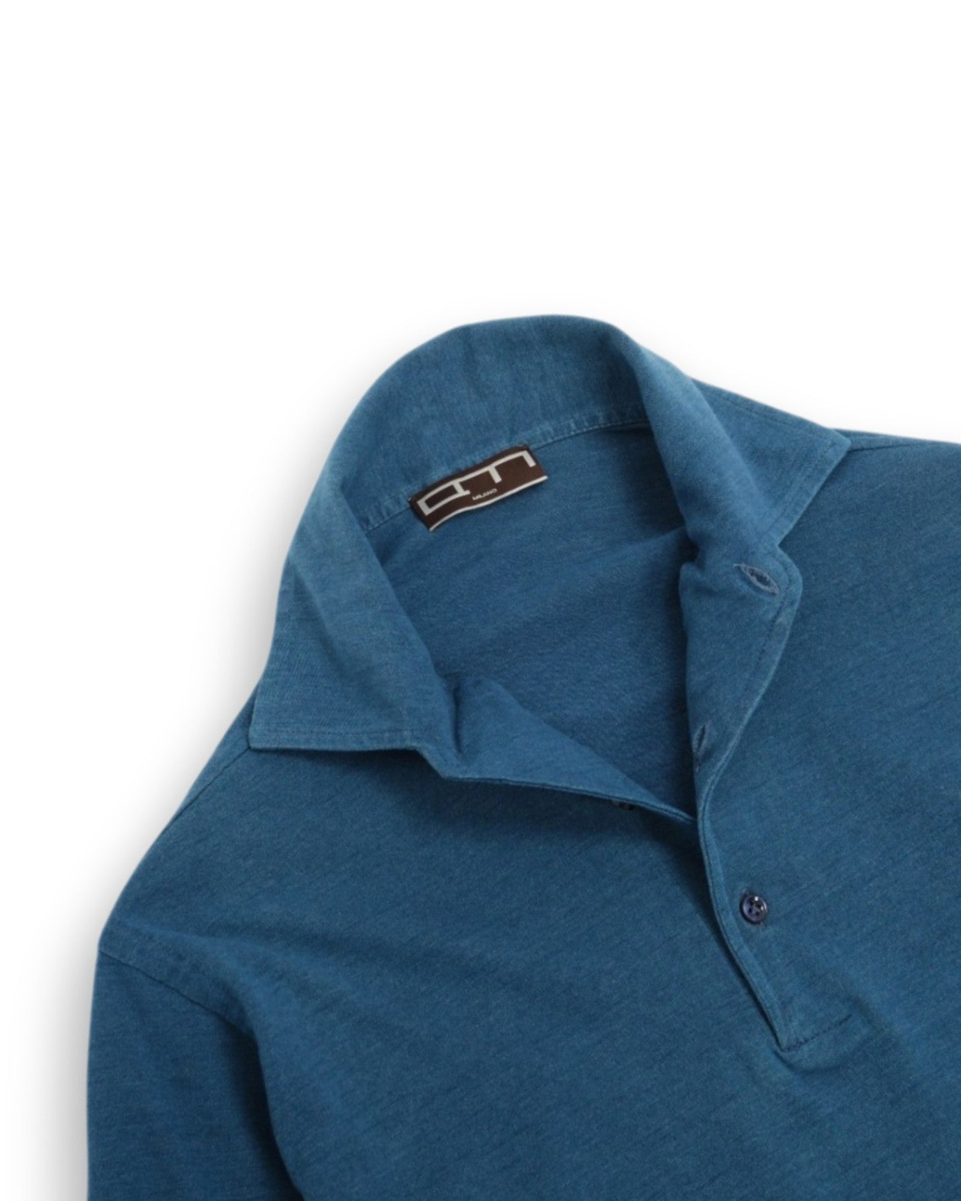 Blue Textured knit fabric Knitwear