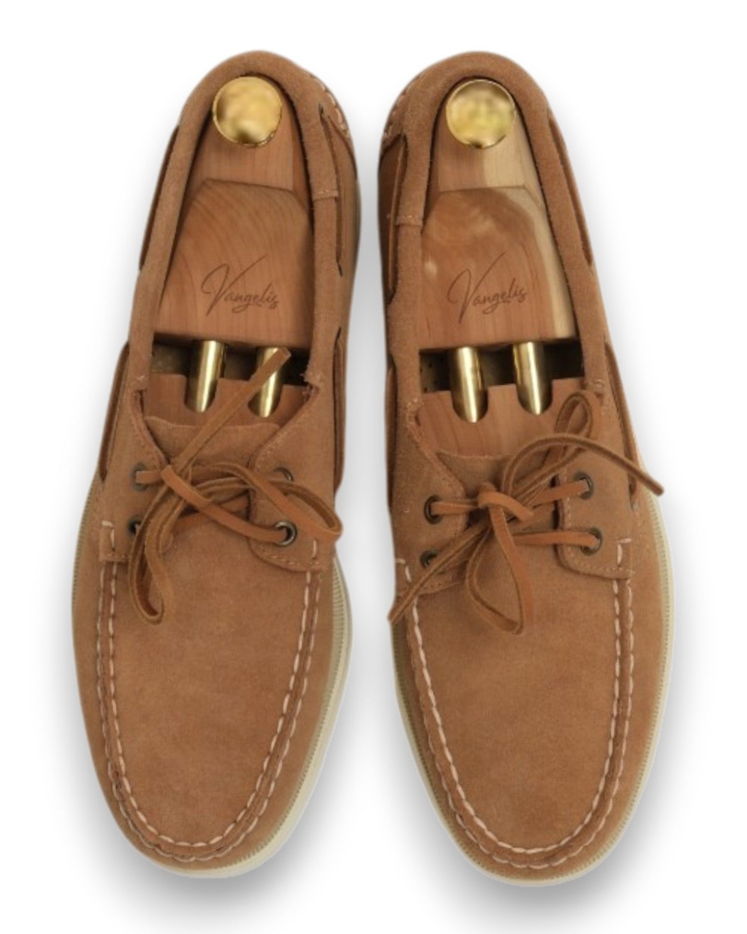 Beige Suede Docksides