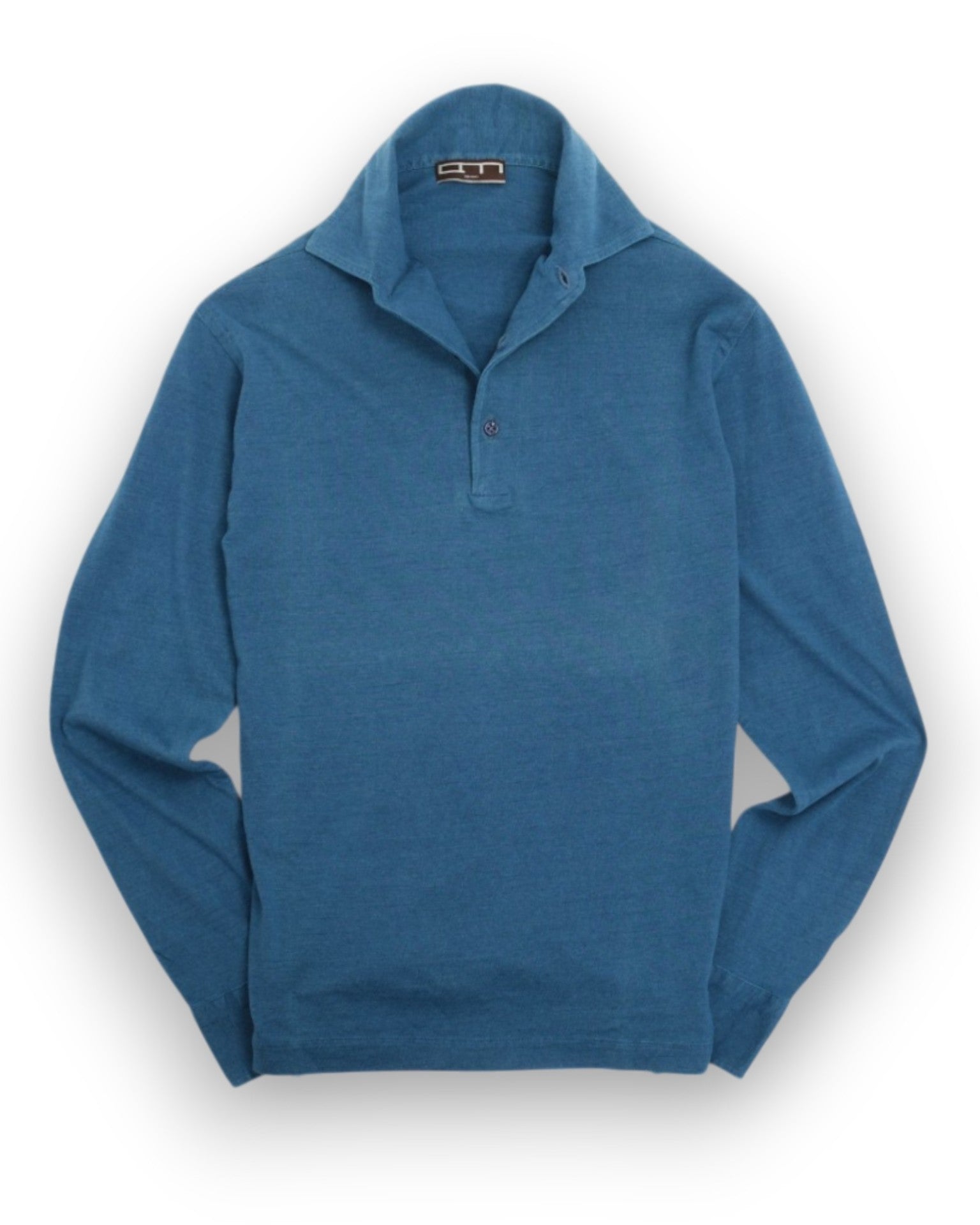 Blue Textured knit fabric Knitwear