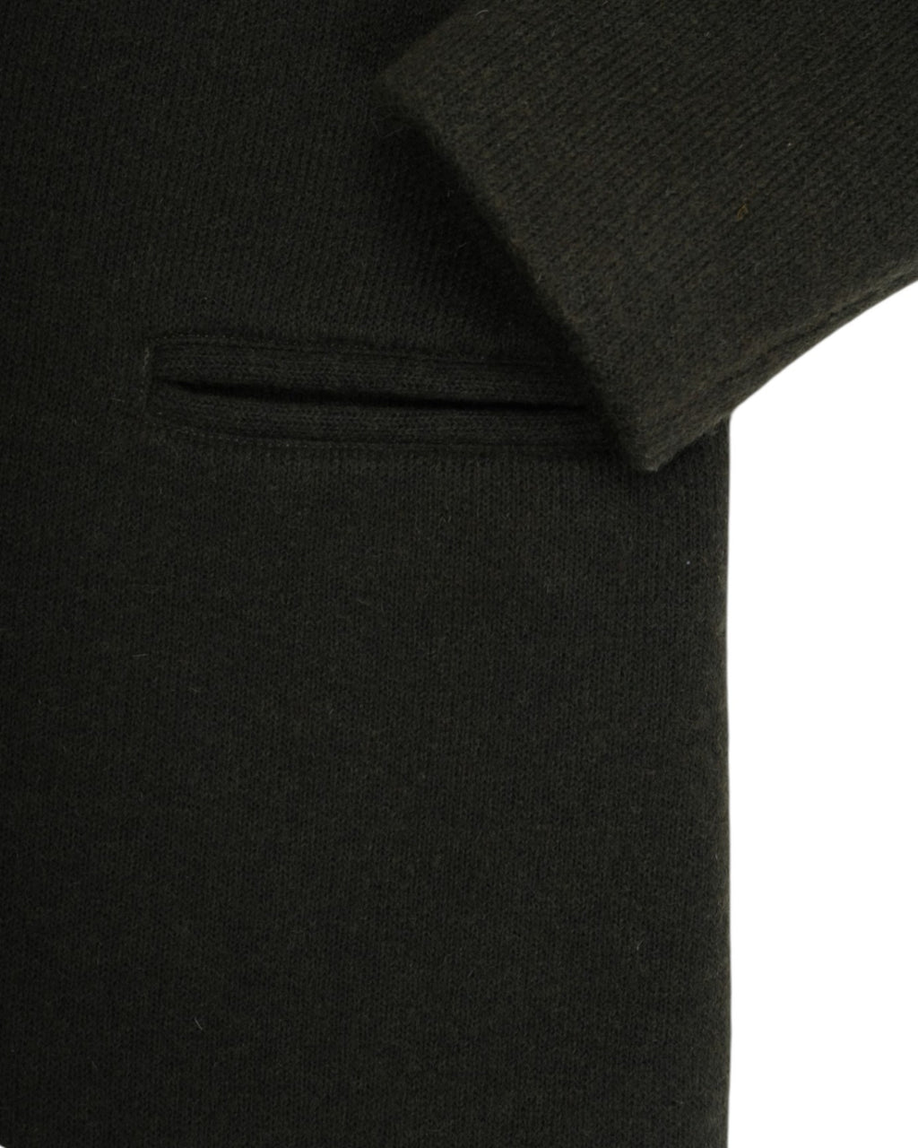 Seaweed Green Wool Blend Mandarin Jacket