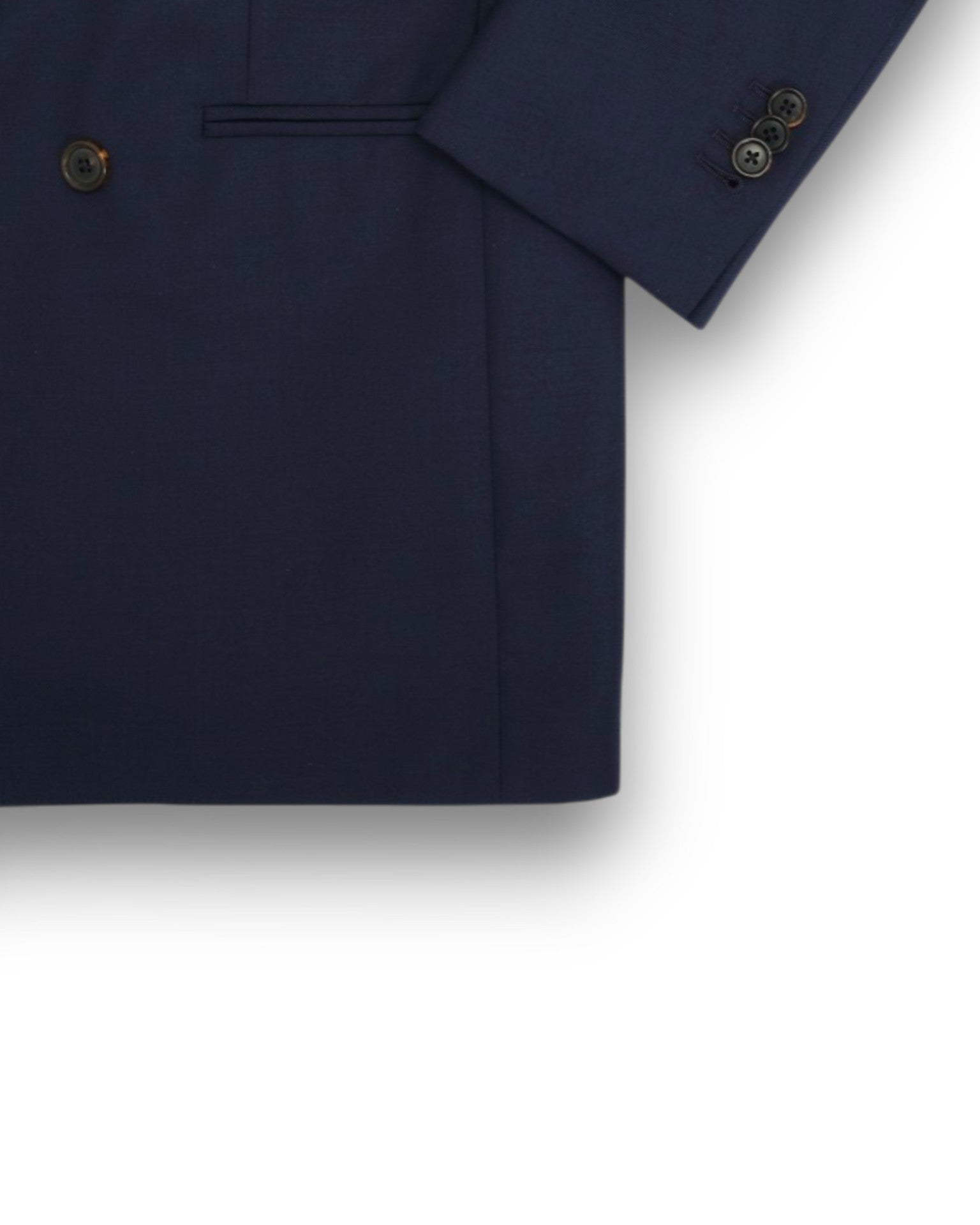 Navy DB. 120's Guabello Wool Suit