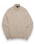 Beige Silk & Cotton Polo Sweater