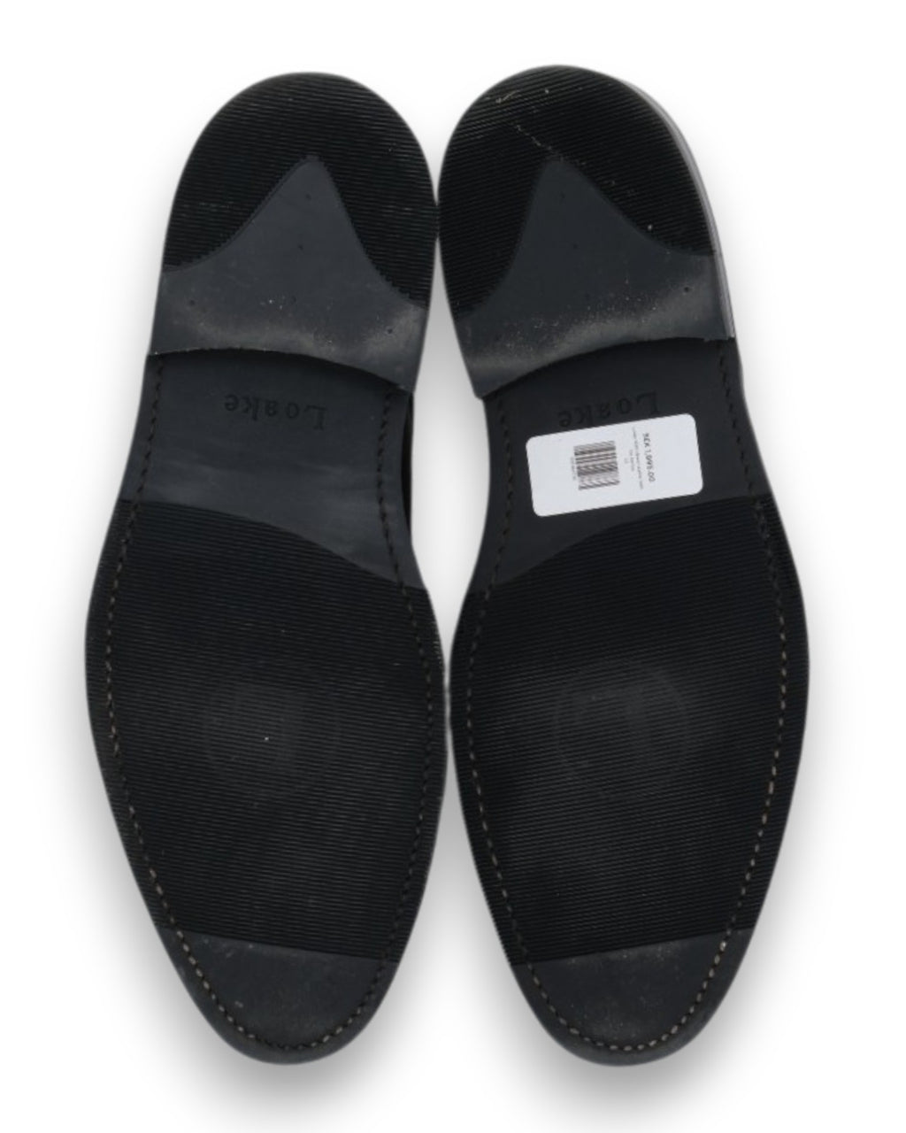 Black Leather Split-Toe Derby