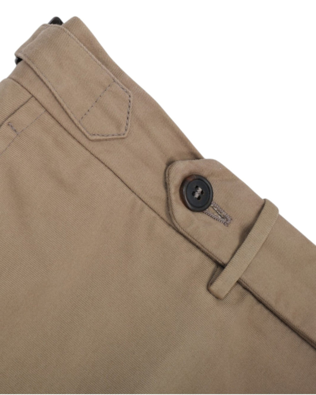 Khaki Cotton Twill Trousers