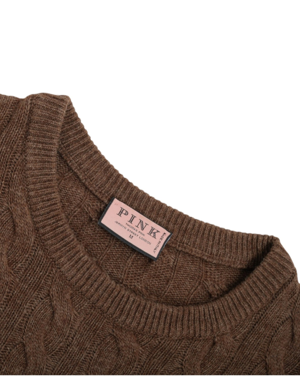 Brown Cableknit Sweater