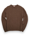 Brown Cableknit Sweater