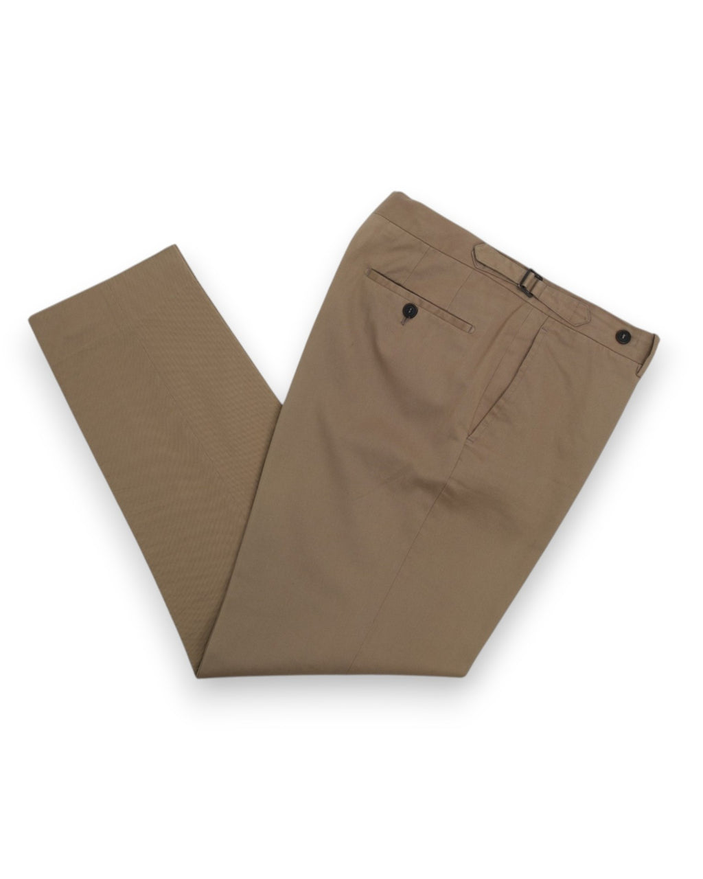 Khaki Cotton Twill Trousers