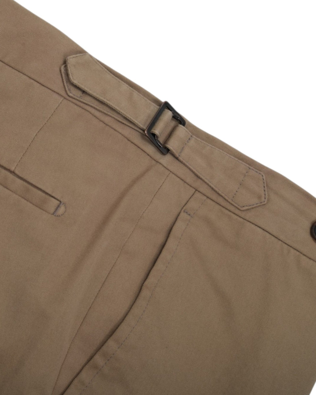 Khaki Cotton Twill Trousers