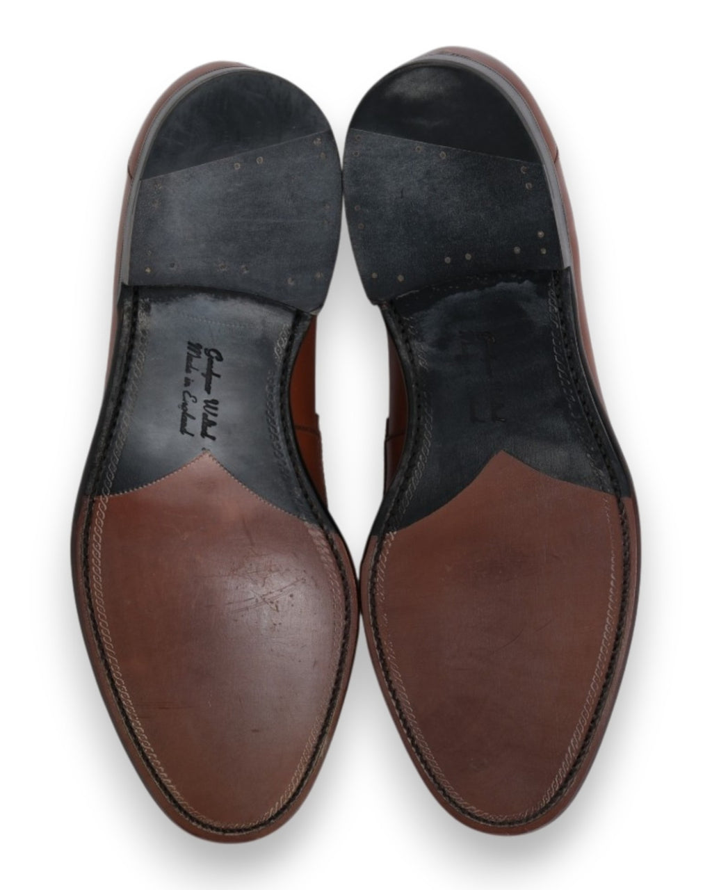 Light Brown Leather Penny Loafers