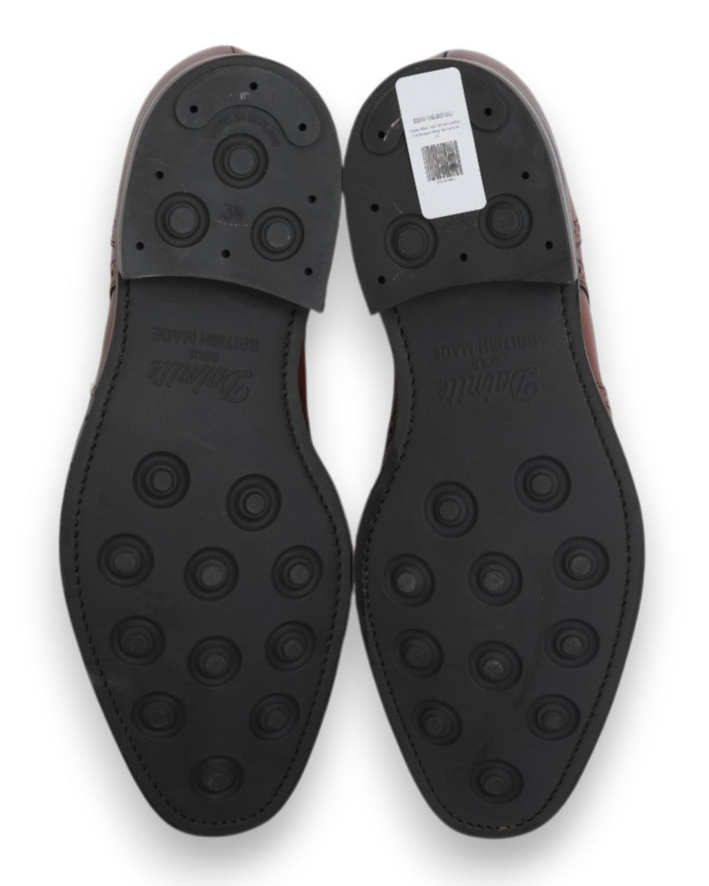 Mid-Brown Leather Full Brogue Wing-Tip Derby