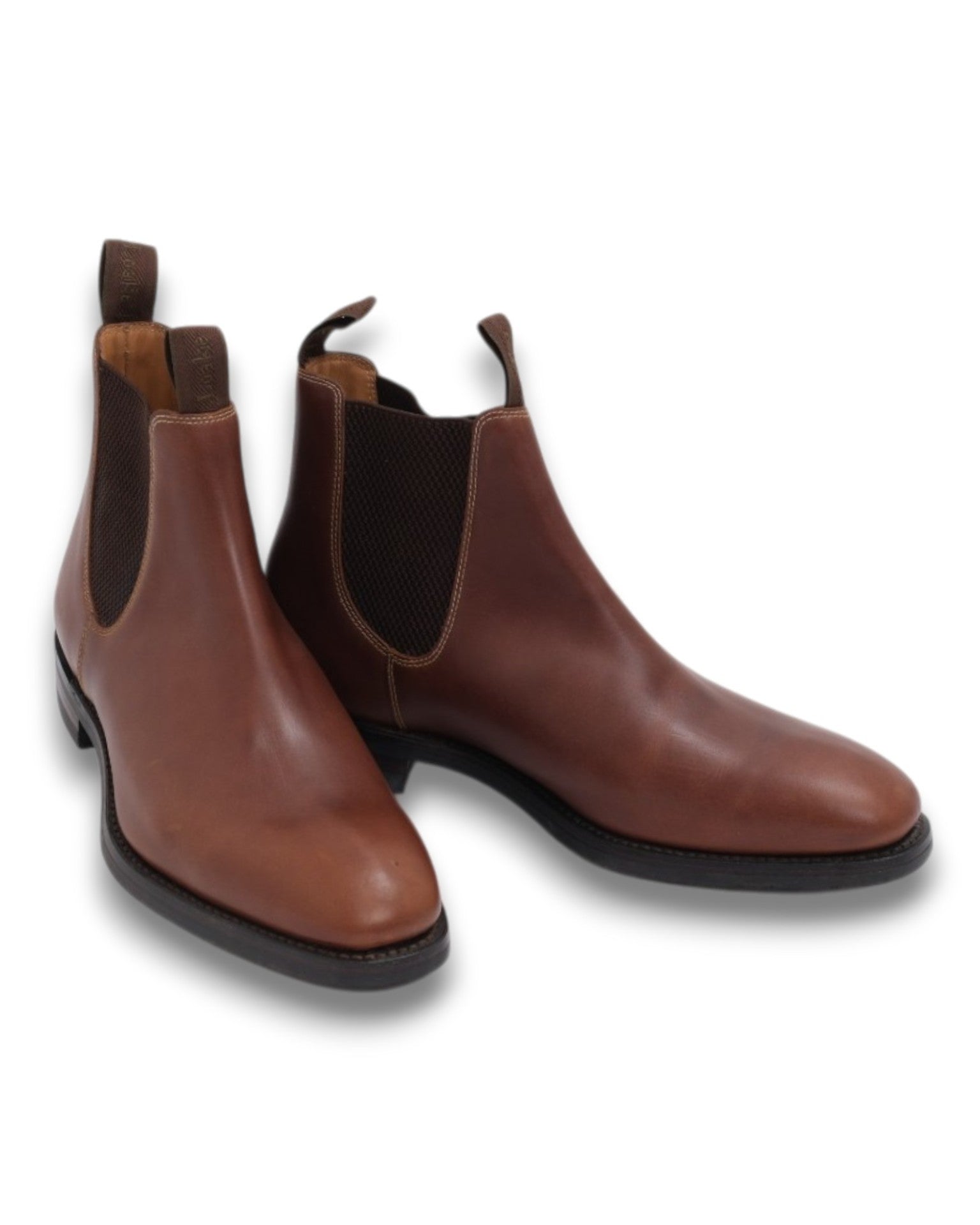 Brown Leather Chelsea Boots
