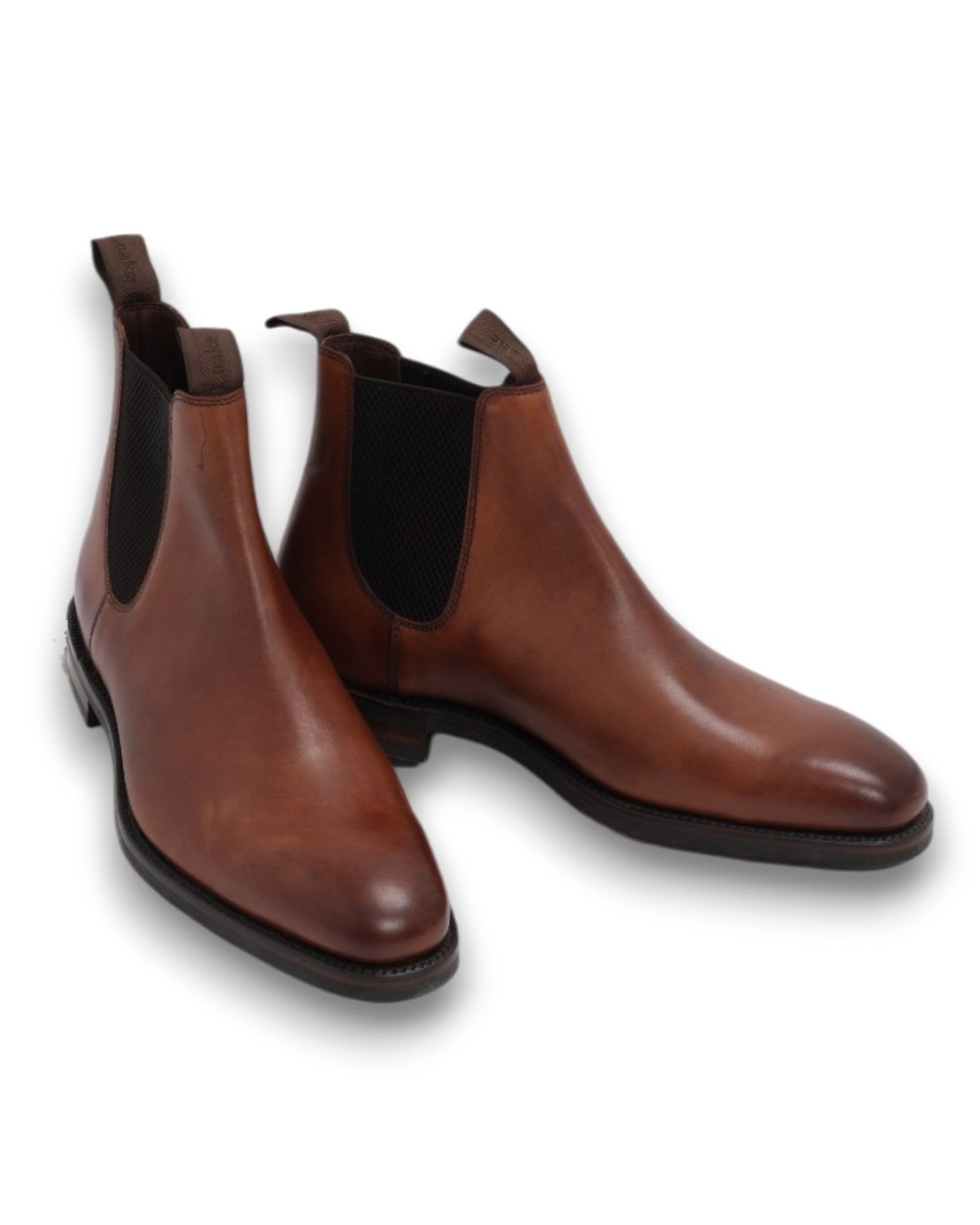 Brown Leather Chelsea Boots