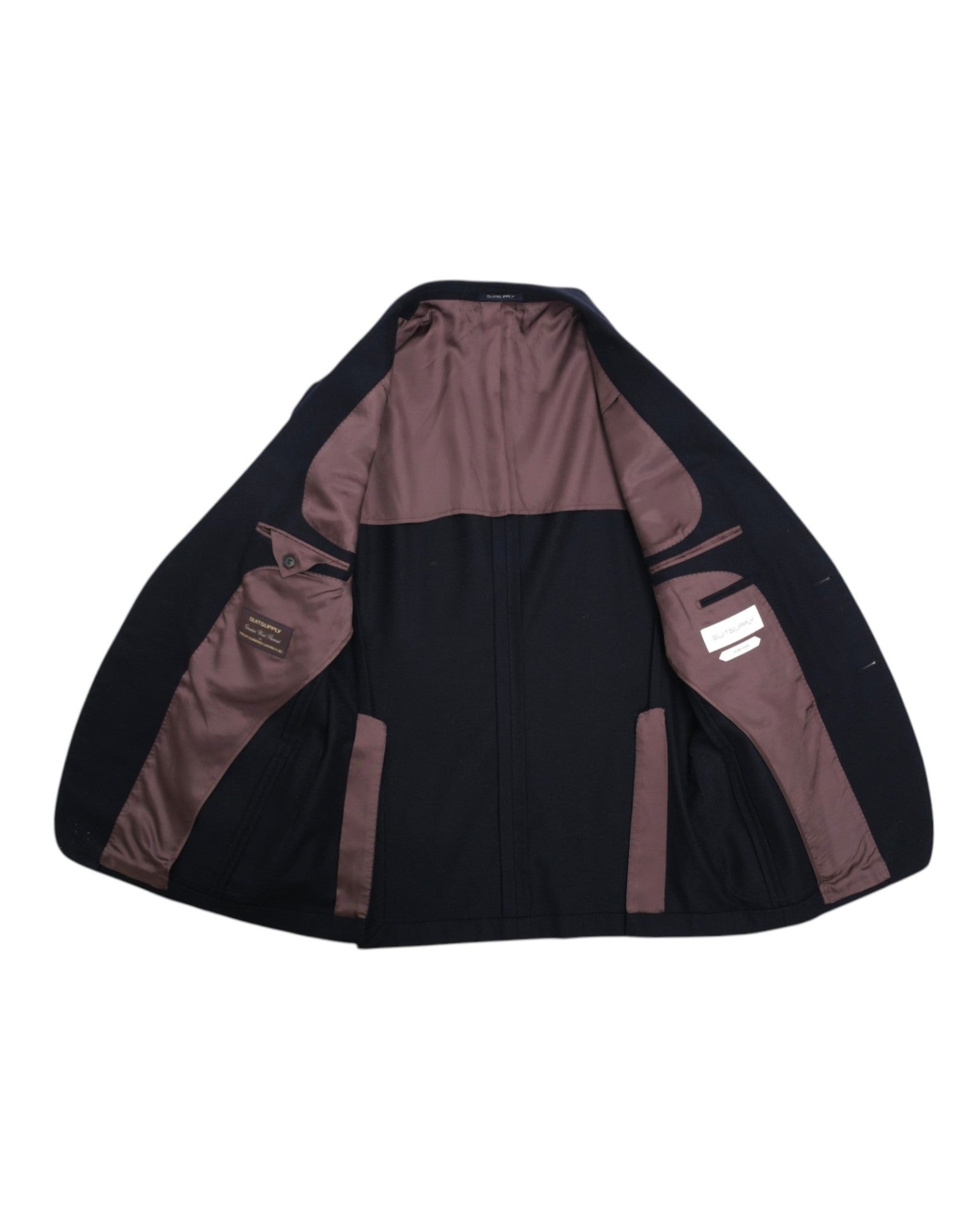 Navy Flannel Wool Suit