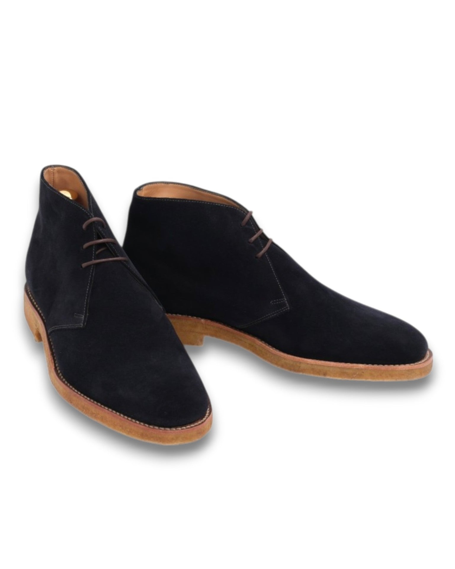 Navy Suede Desert Boots
