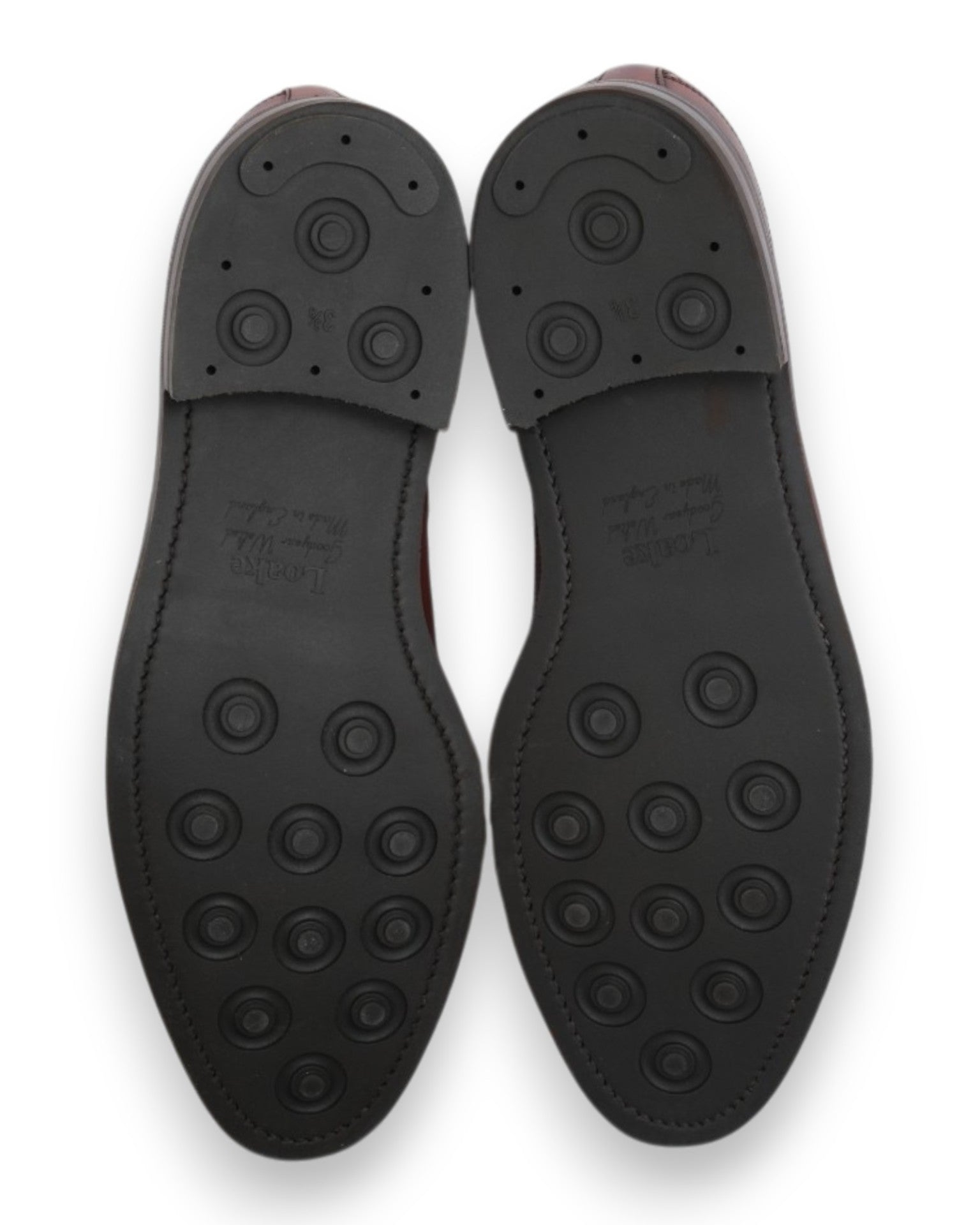 Burnished Brown Leather Full Brogue Long Wing Derby