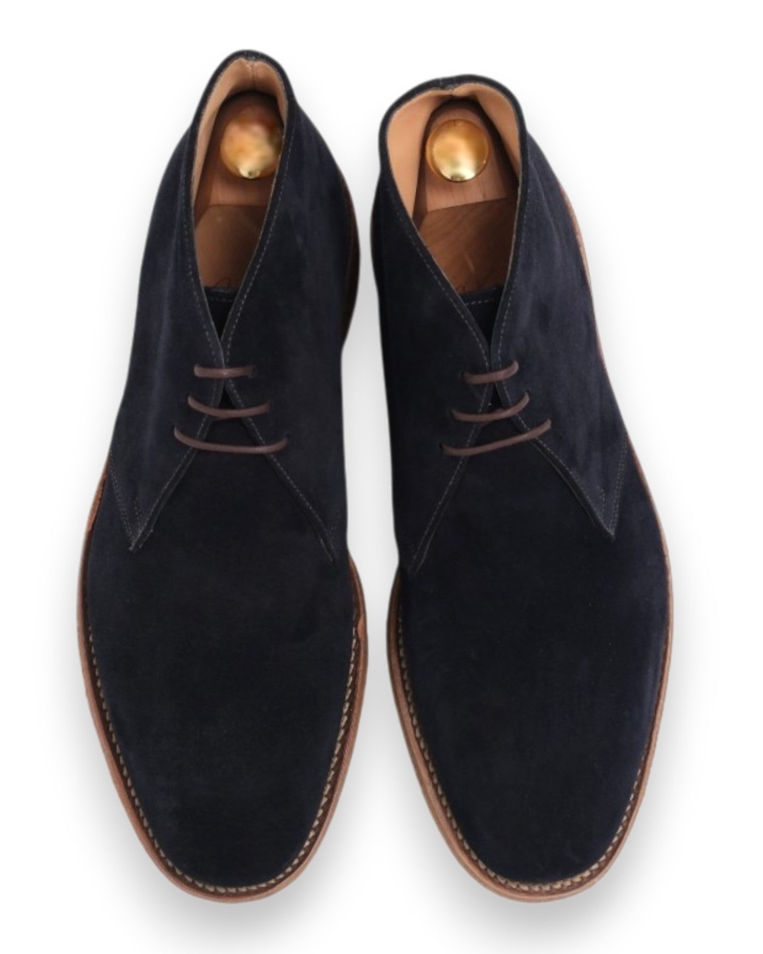 Navy Suede Desert Boots