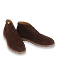 Brown Suede Moc-Toe Chukka Boots