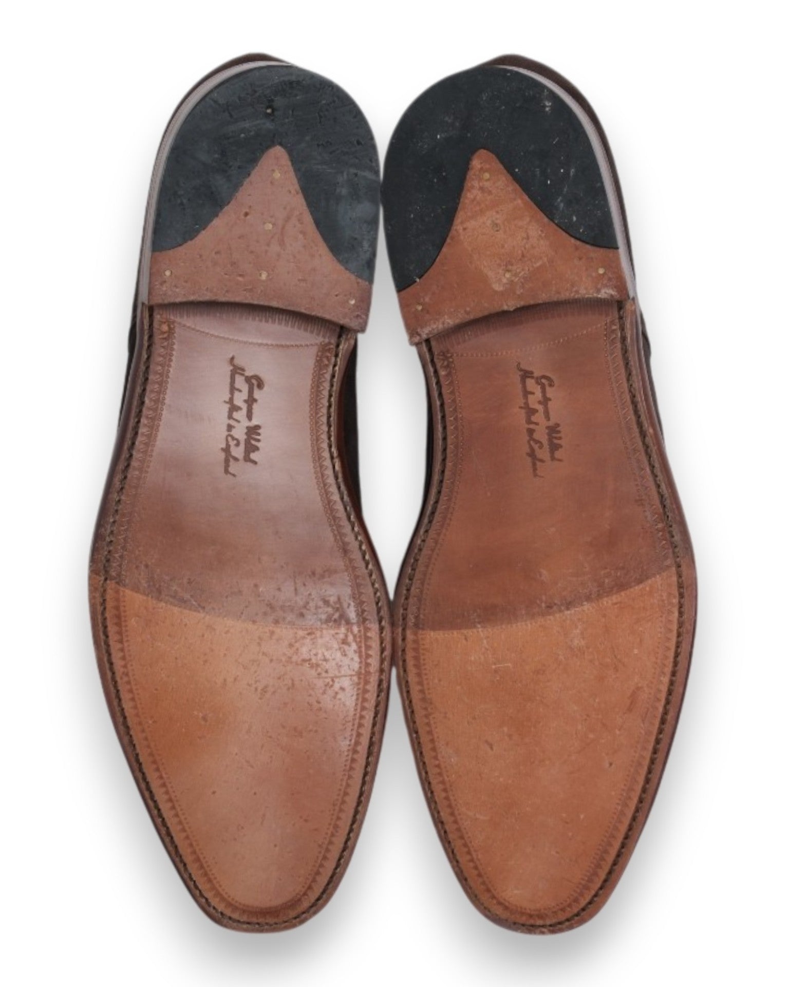 Brown Suede Split-Toe Derby