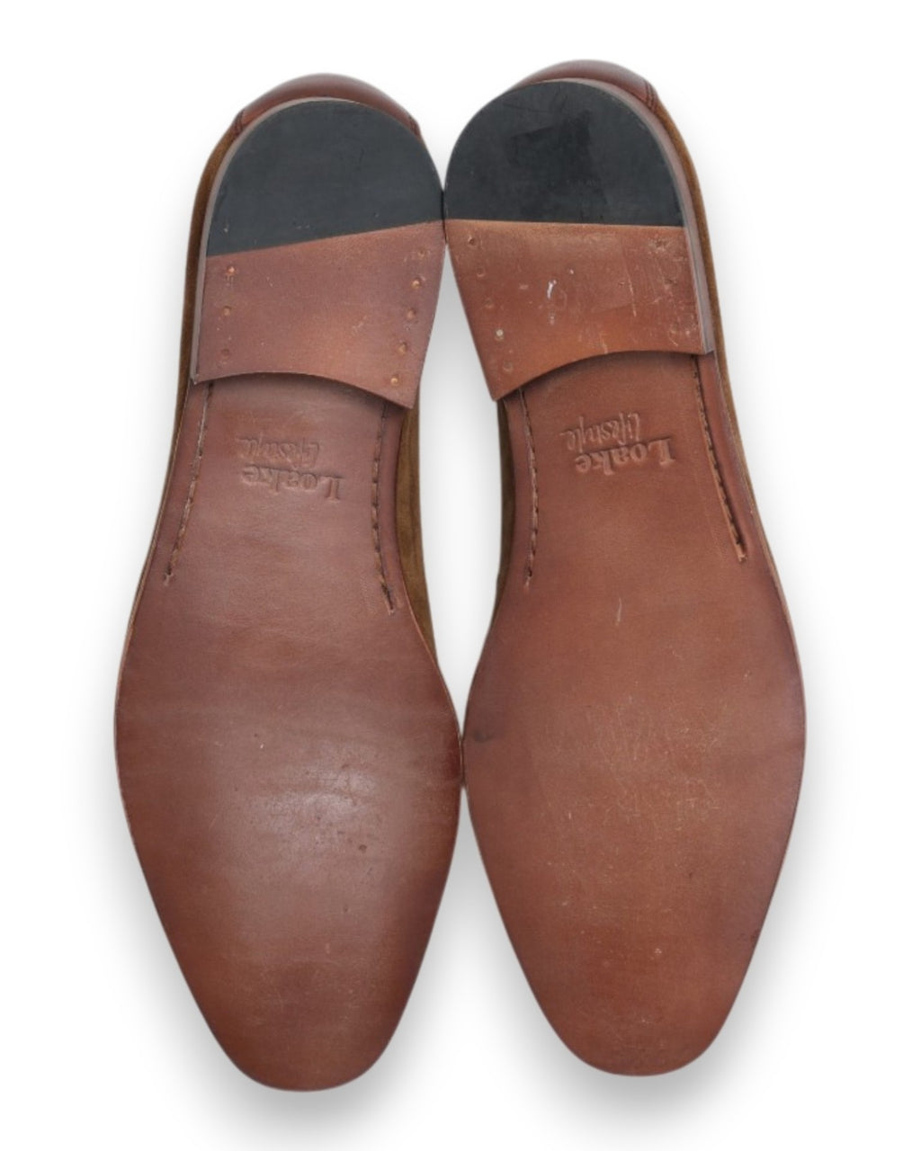Light Brown Suede Unlined Penny Loafer