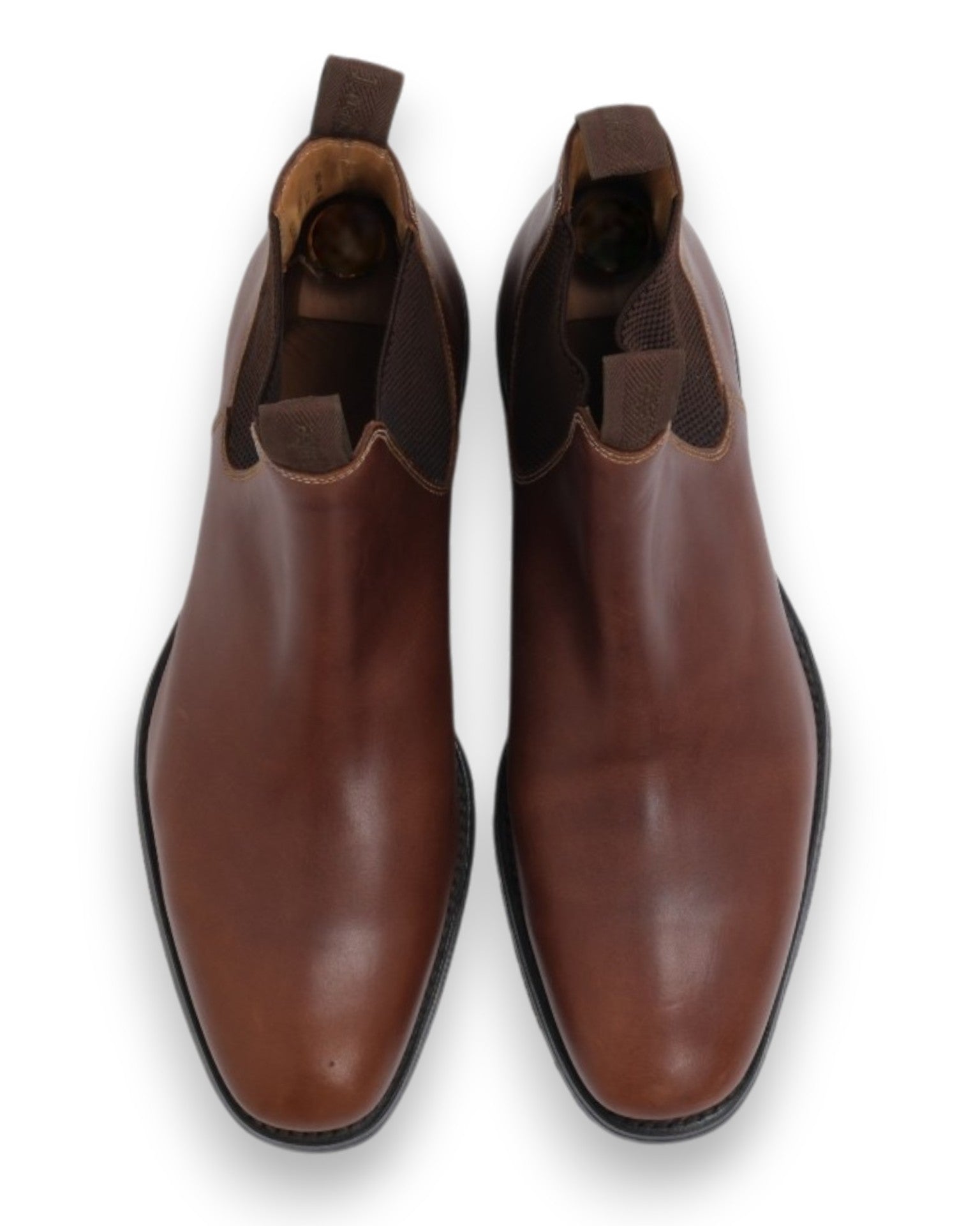 Brown Leather Chelsea Boots