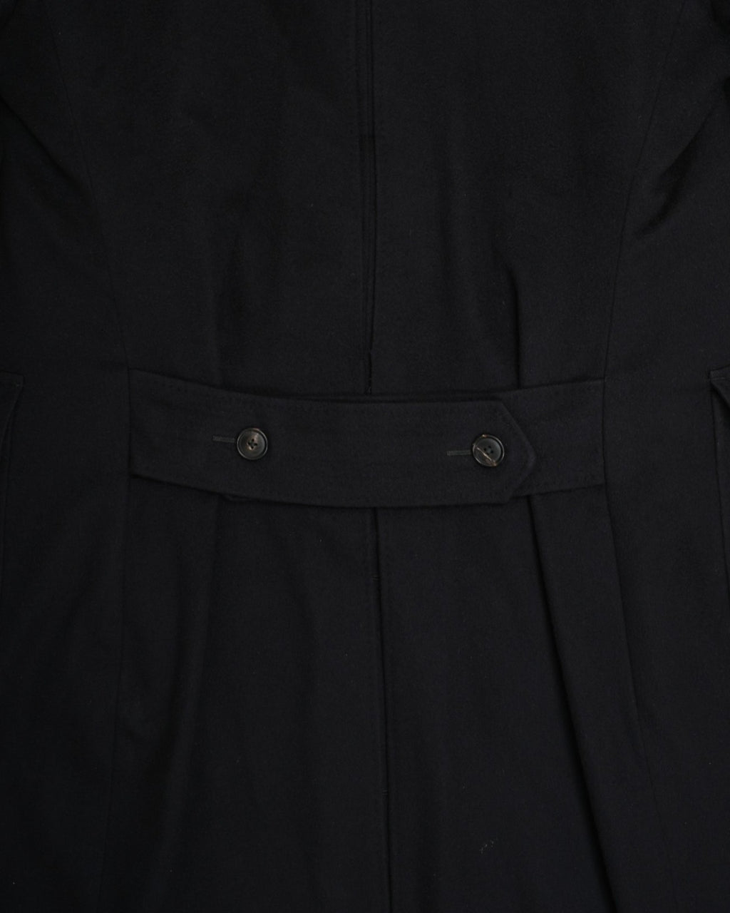 Black Wool Polo Coat
