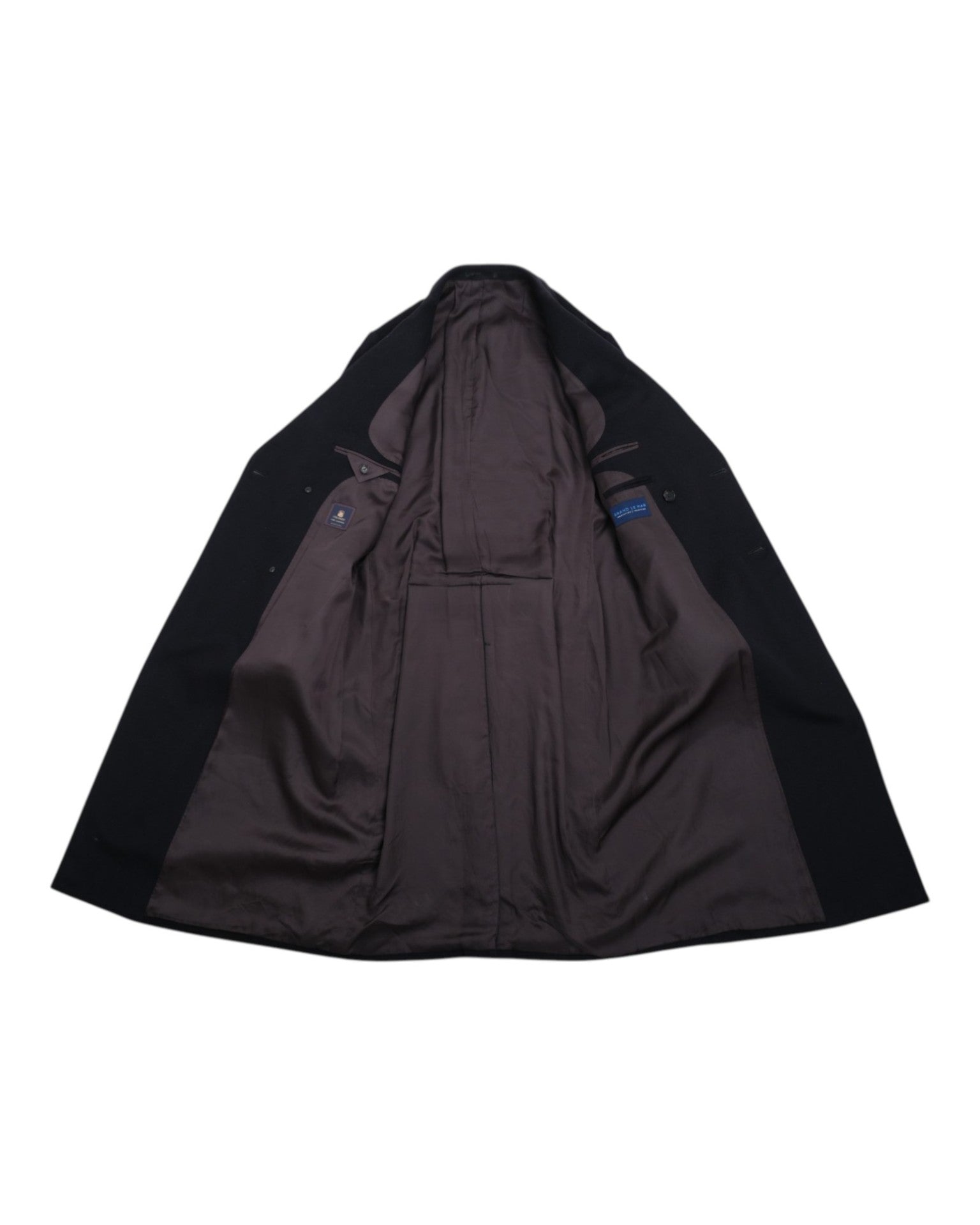 Black Wool & Cashmere Polo Coat