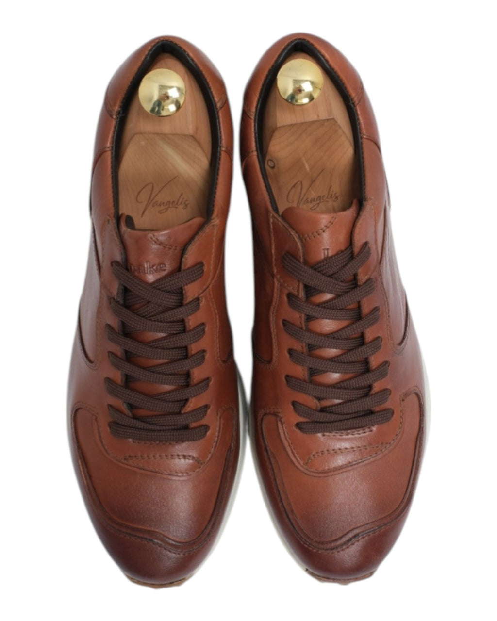 Burnished Brown Leather Runners
