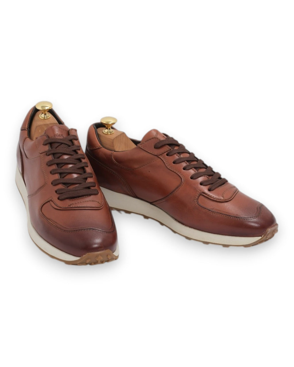 Burnished Brown Leather Runners
