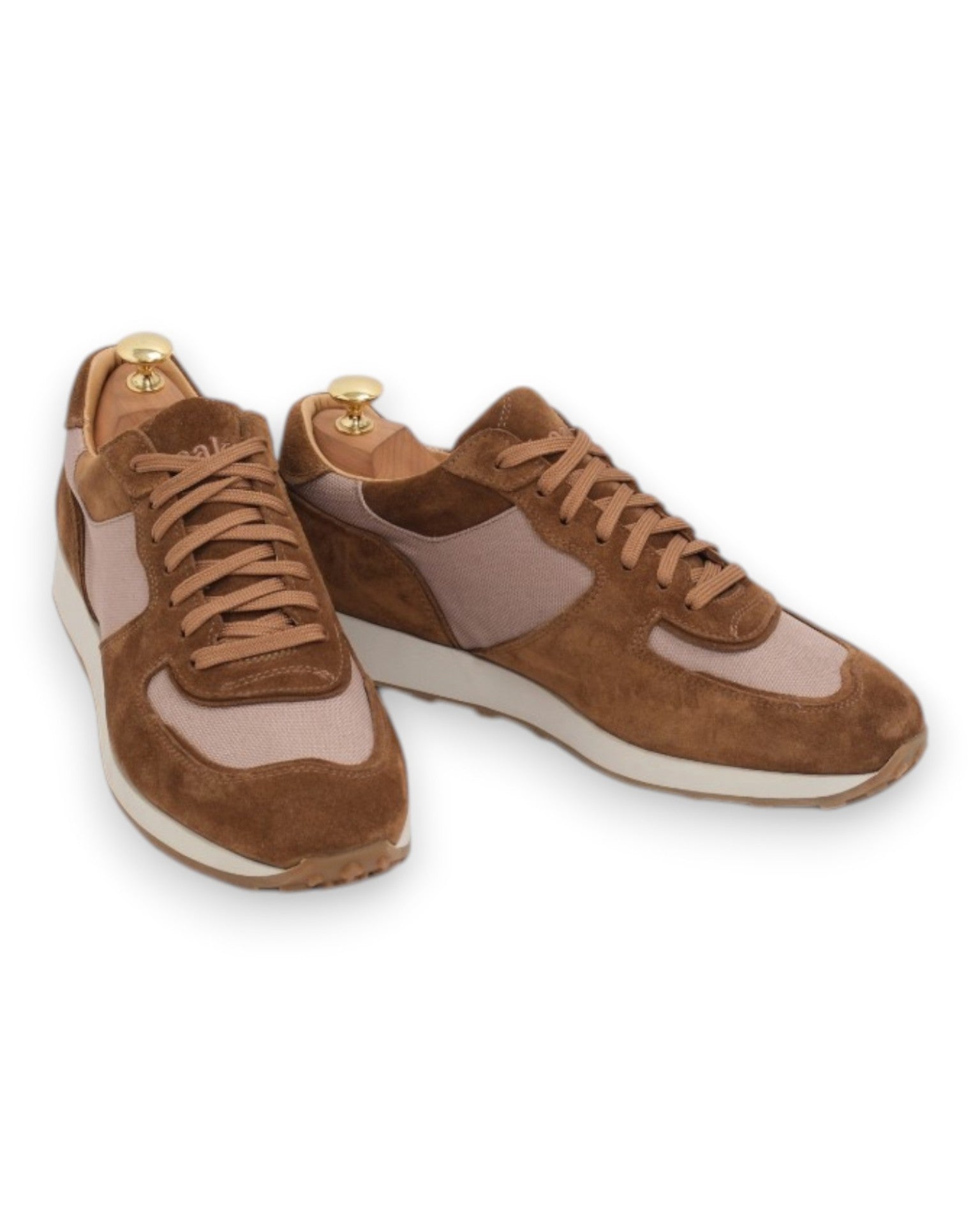 Beige/Brown Suede/Canvas Runners