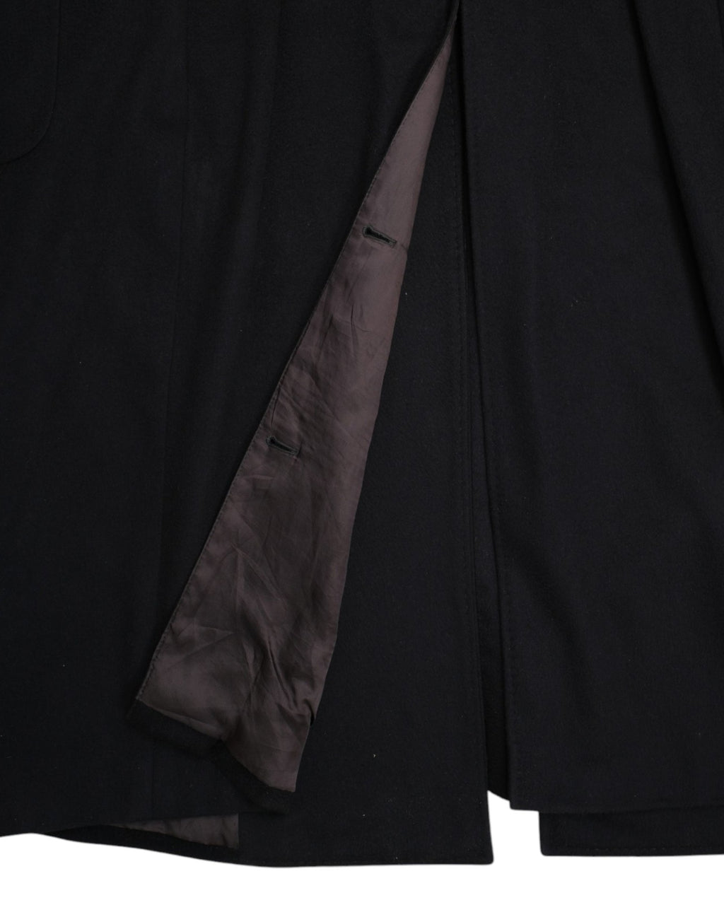 Black Wool Polo Coat