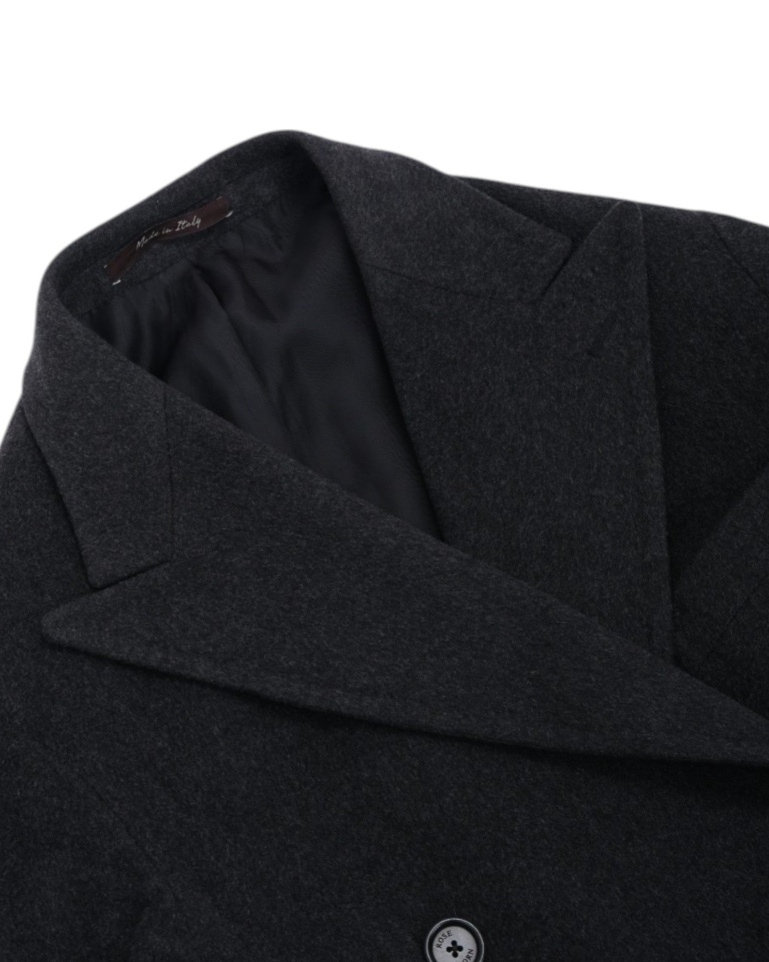 Dark Grey DB. Wool & Cashmere Overcoat