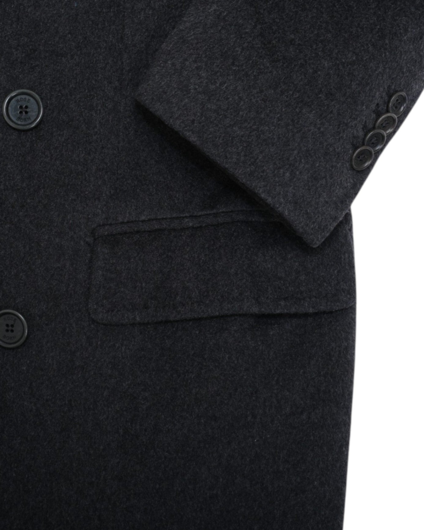 Dark Grey DB. Wool & Cashmere Overcoat