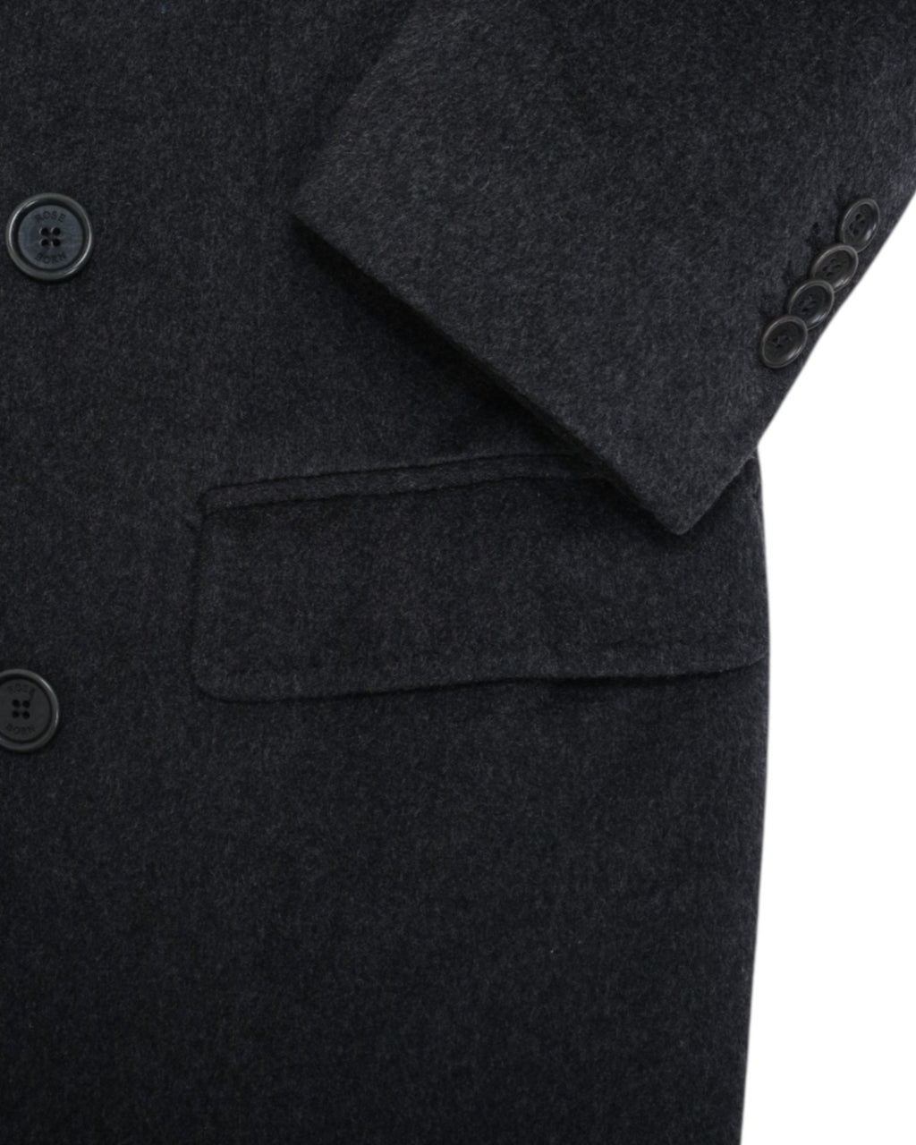 Dark Grey DB. Wool & Cashmere Overcoat