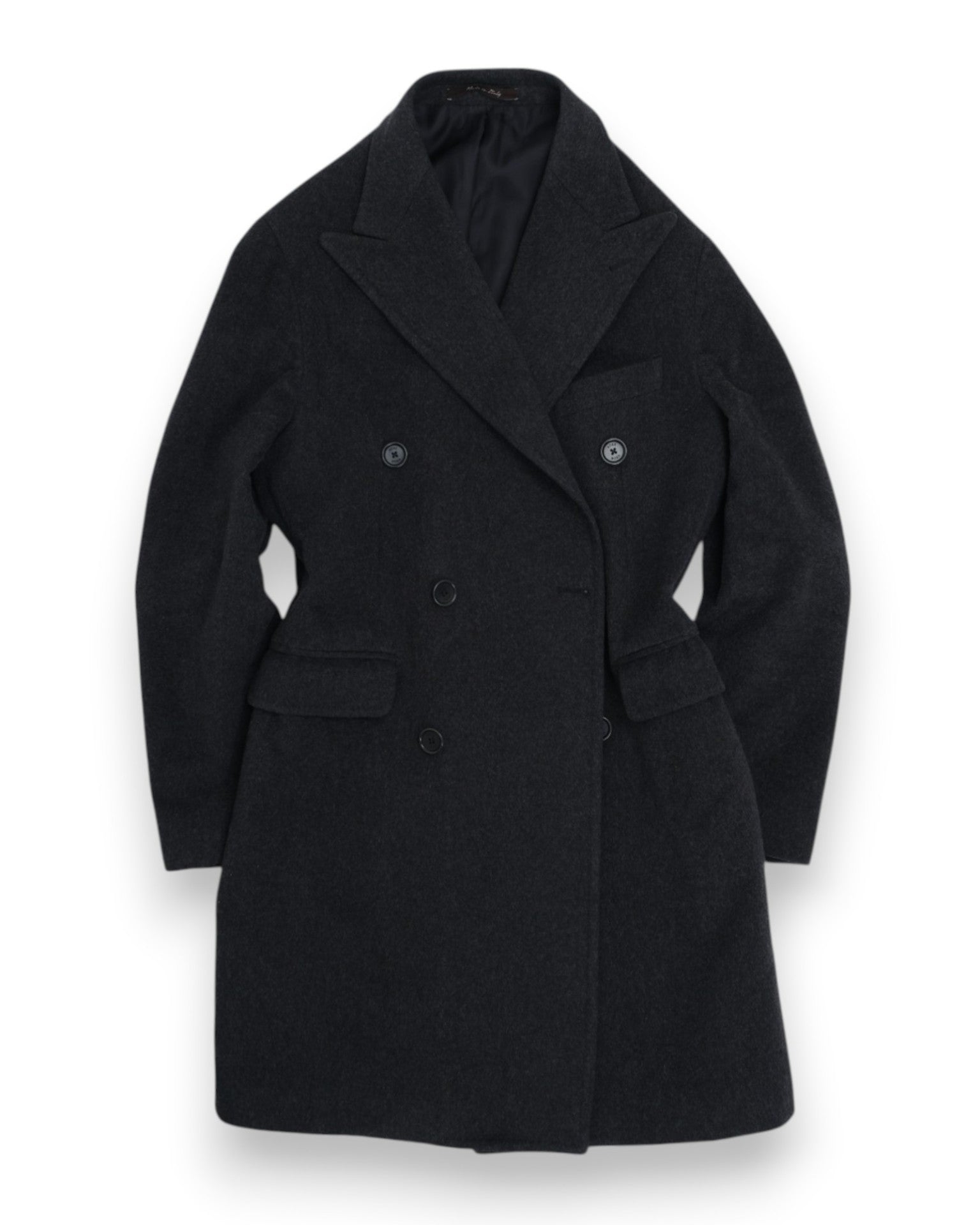 Dark Grey DB. Wool & Cashmere Overcoat