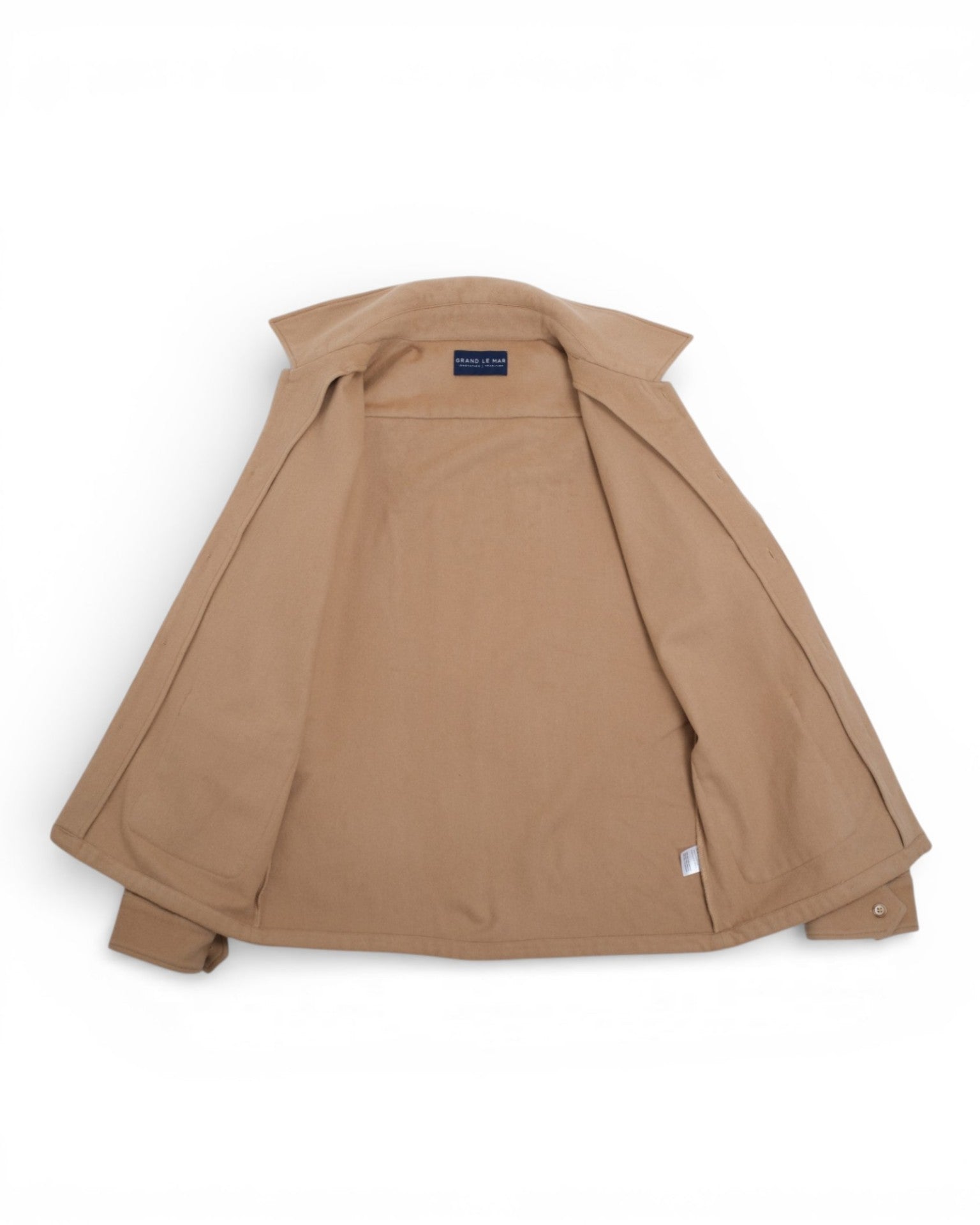 Camel Wool Cashmere Overshirt