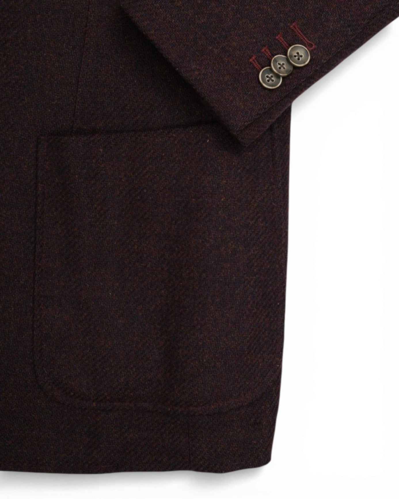 Burgundy Twill Sports Jacket