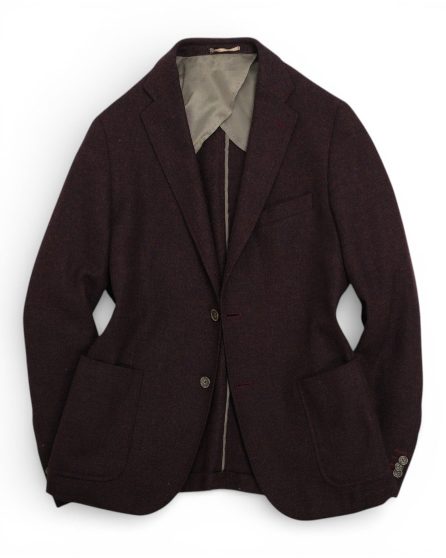 Burgundy Twill Sports Jacket