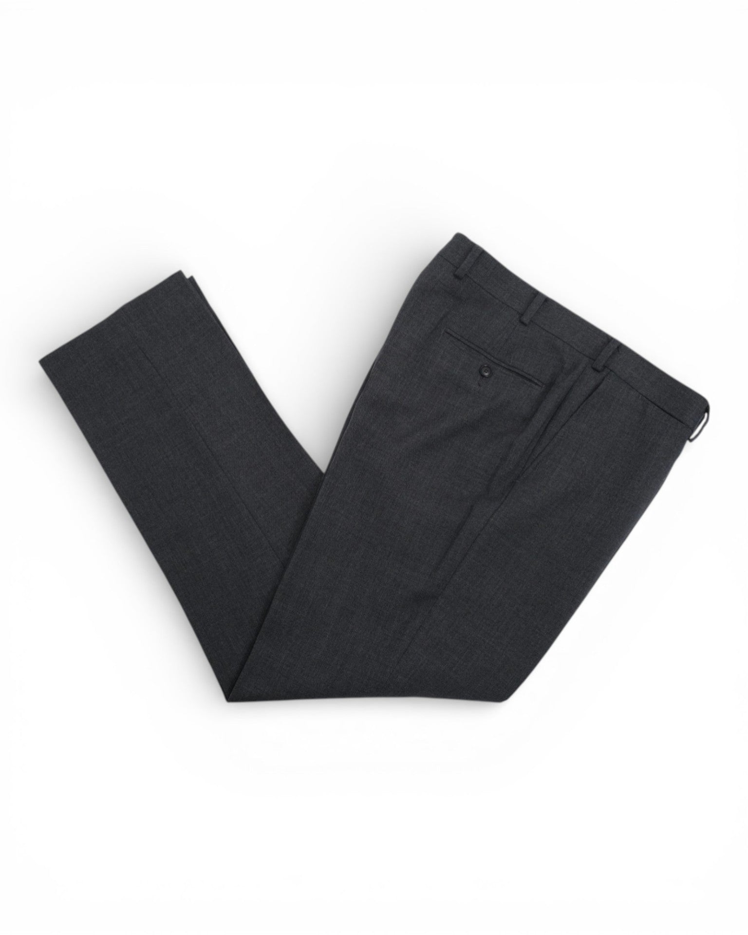 Grey Unlined DB. Wool Suit