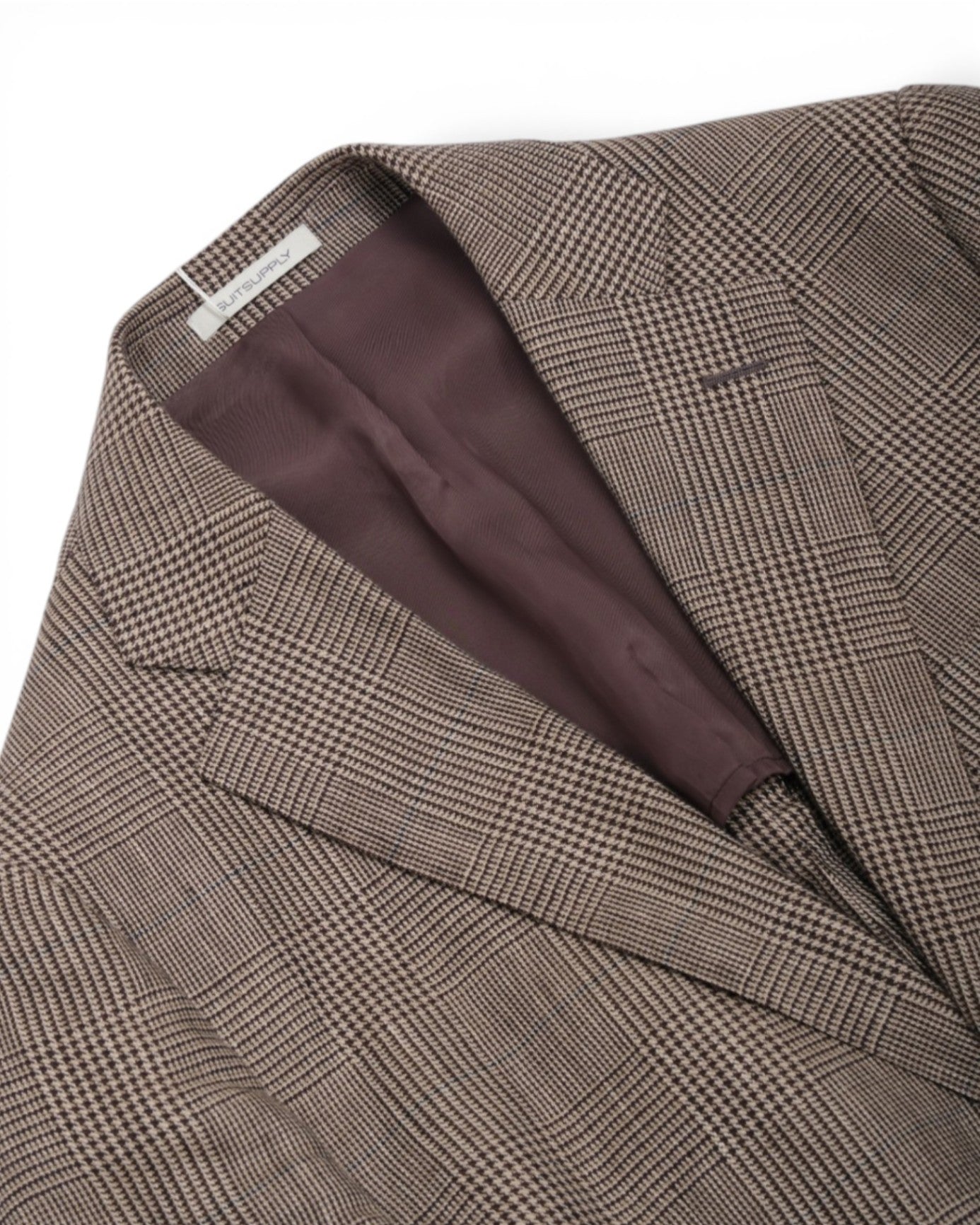 Brown Glen Check Linen Sports Jacket