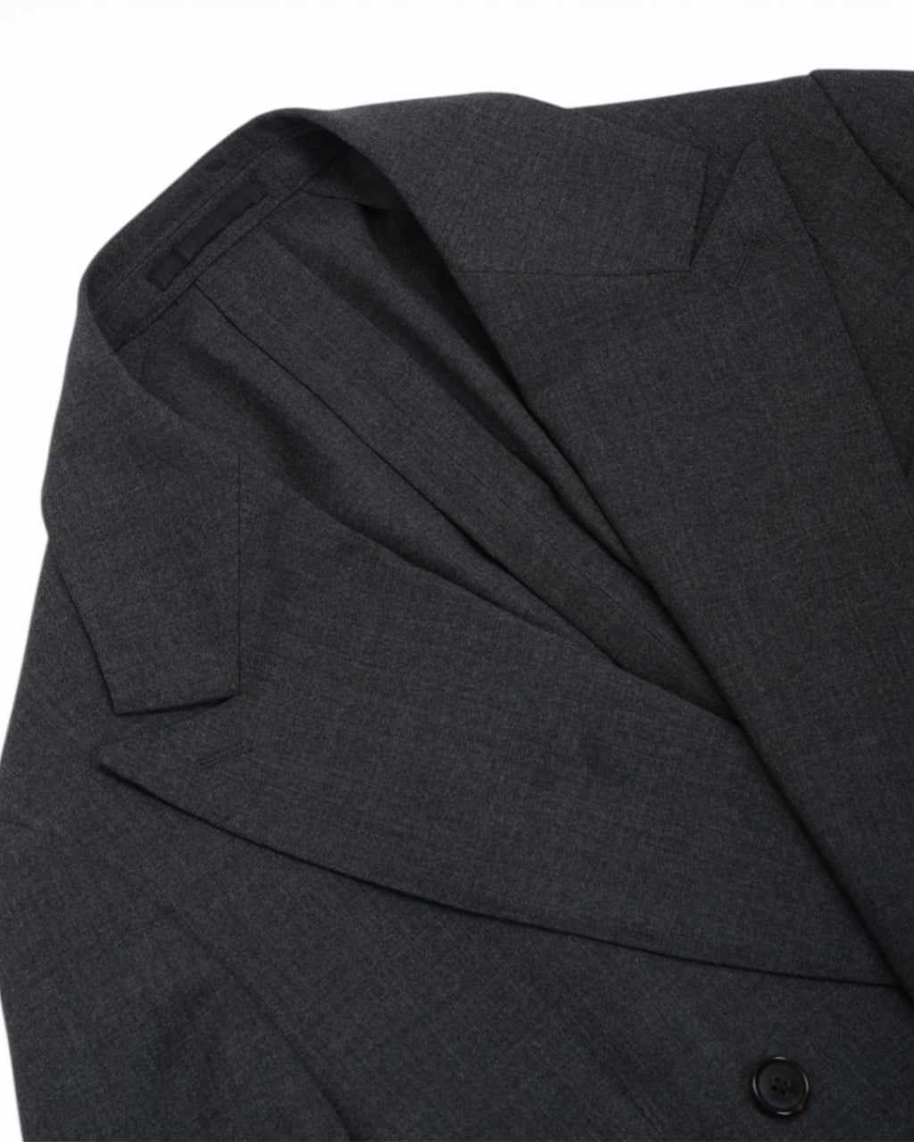 Grey Unlined DB. Wool Suit