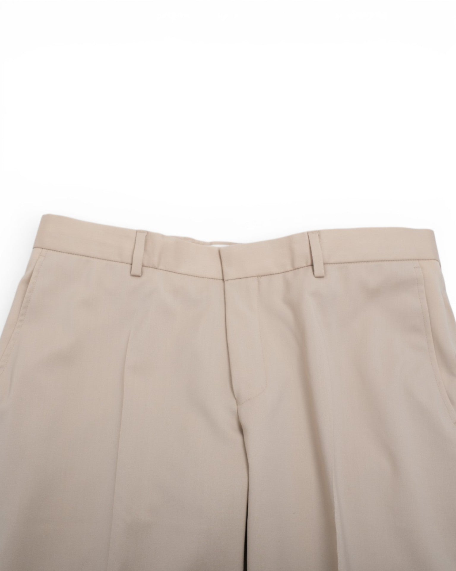 Beige Wool Trousers