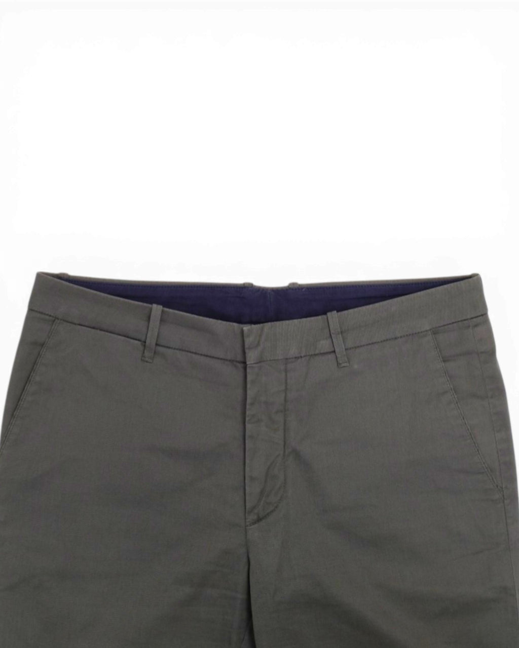 Sage Grey Cotton Twill Trousers