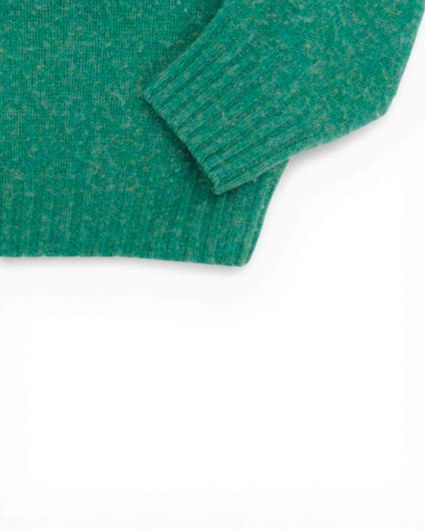 Green Brushed Shetland Crewneck